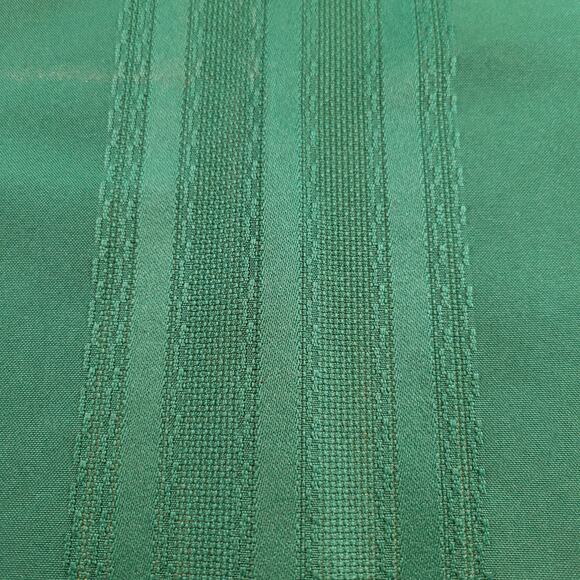 Set of 8 Dark Green Cloth Napkins 17"x17" Solid Stripe Damask Polyester Blend - Picture 8 of 8